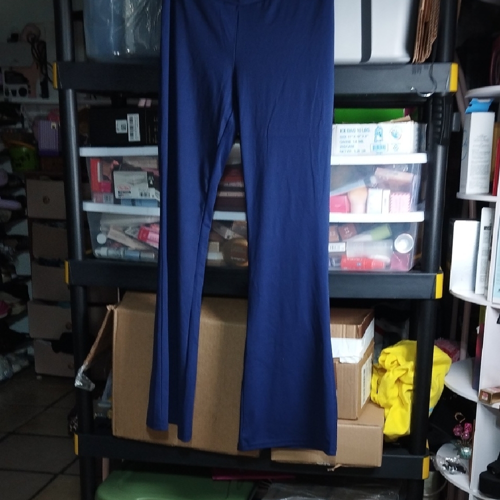 Stylish Blue Flare Pants